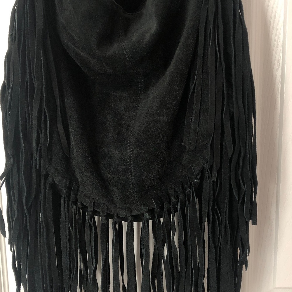 Suede Fringe Bag
